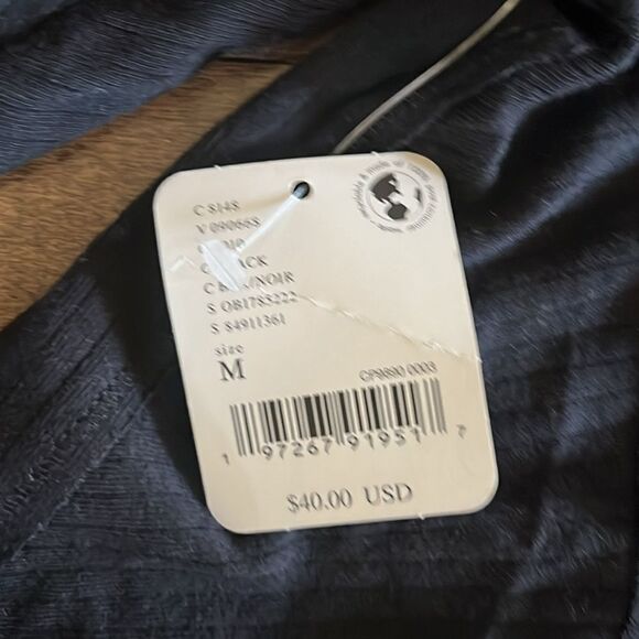 Free People Long Run Layering Top Black M - Picture 5 of 5